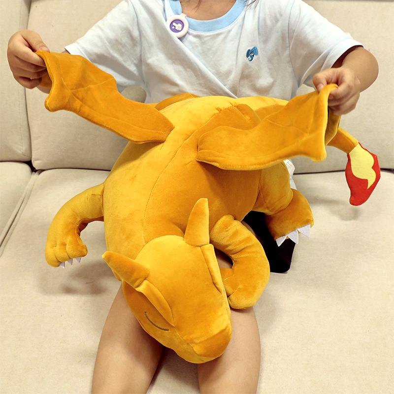 Pillow Plush Toy Sleep Charizard Charmander Mew Garchomp Anime Sofa Stuffed Big Size Cushion Peluche Kids Toys Gifts