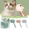 Pet Grooming Comb with Water Steam Styling for Dogs and Cats, Green Floating Comb Remover, Lint Spray Accessory, Size Adjustable