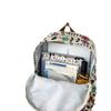 Schoolbag Retro Printed Female College Student Schoolbag for Travel Light Backpack Korean Version New Large-capacity Leisure Bag