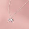 Girls Collar Diamante Bowknot Necklace Jewelry Choker Chain Glinting Crystal