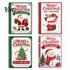 Portatarjetas de Regalo de Navidad Merry Book, Folleto de Accesorios Espiralados para Hacer Tú Mismo, Regalos de Navidad para Familia, Amigos, Celebraciones Fiestas, Intercambios