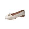Fashion Shoes Woman Flats Modis Autumn Pearl Decorateion Low Heels Dress Boat 2024 New Fall Beading Summer Mary Janes Pearl Decorateion