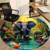 1pc Jungle Safari Print Chair Carpet for Office Non-Slip, Rug for Office, Room, Good Gift for Family or Friends,  yy251226154