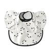 Nordic Style Baby PU Leather Waterproof Bib With Angel Wings Children Feeding Bib Burp Cloth Easy to Clean Baby Cute Print Bibs