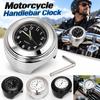 Round Shape Handlebar Watch 22-25mm Mount Quartz Clock New Motorcycle Handlebar Clock  Universal