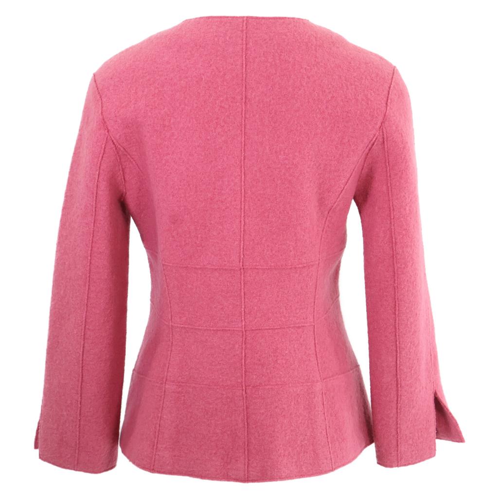 Chanel [Domestic Genuine] P14213V08014 99A Wool Collarless Jacket 36 pinkUsed