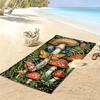 Colorful Mushroom Print Beach Towel, Large Soft Quick Dry Towel for Beach Camping Swimming