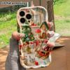 Phone Case: 2D flat, suitable for iPhone 18, 17, 16, 15, 14, 13, 12Pro protective case, mini amusement park, perfect Christmas and Halloween holiday g