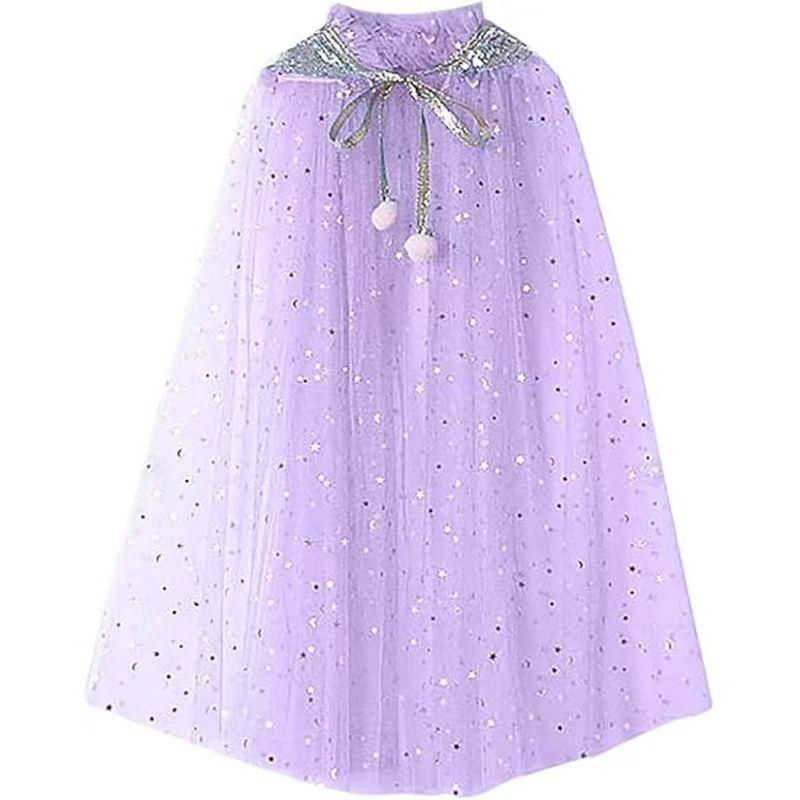 Frozen Princess Elsa Mesh Shawl for Girls - Children s Halloween Cape Cloak