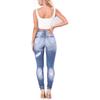 High Waist Ripped Skinny Stretch Jeans for Women - Slimming and Versatile Casual Fashion