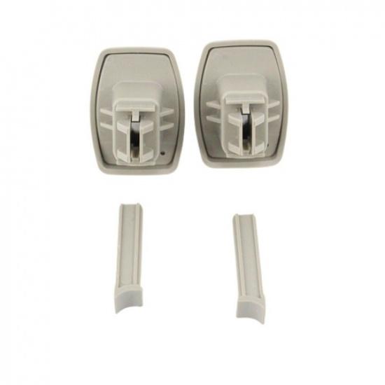 1 Pair Sun Visor Retainer Clip Gray Fit For GMC Savana 1500 2500 3500 2003-2017