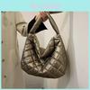 Stylish High-capacity Quilted Tote Bag For Women Trendy Street Style Soft Pu