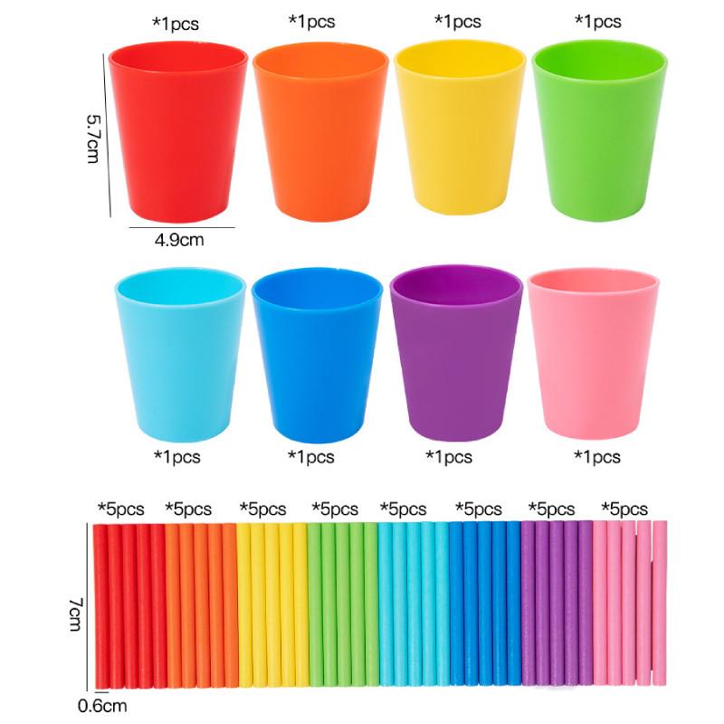Mathematical Color Classification Operation Color Cup Children Toy Puzzle