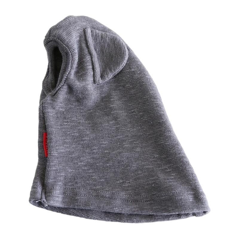 

Calming Pet Hat Dog Cats Ear Cover Headwear Hooded Headgears Costume with Ear Hat Neck Warmer S темно-сірий