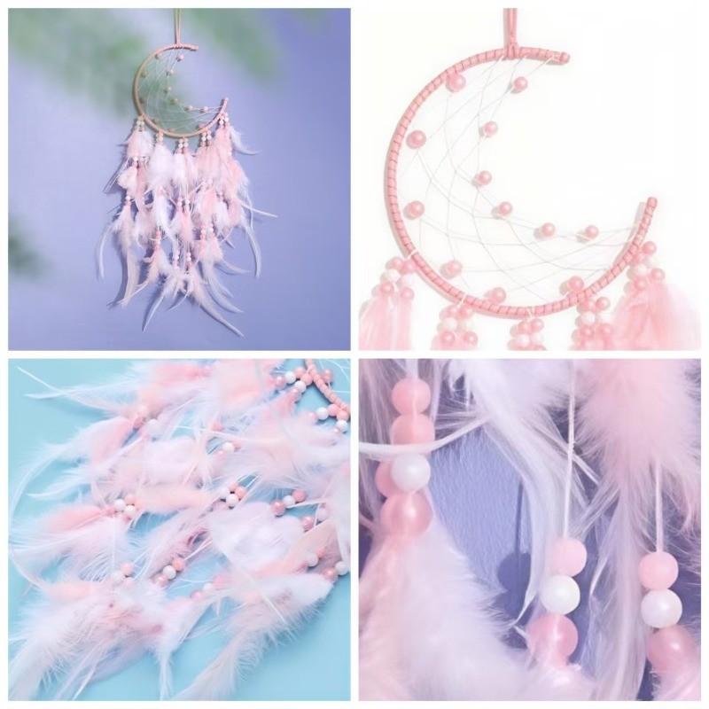 Handmade Feather Moon Dream Catcher Home Wall Car Pendant Decoration