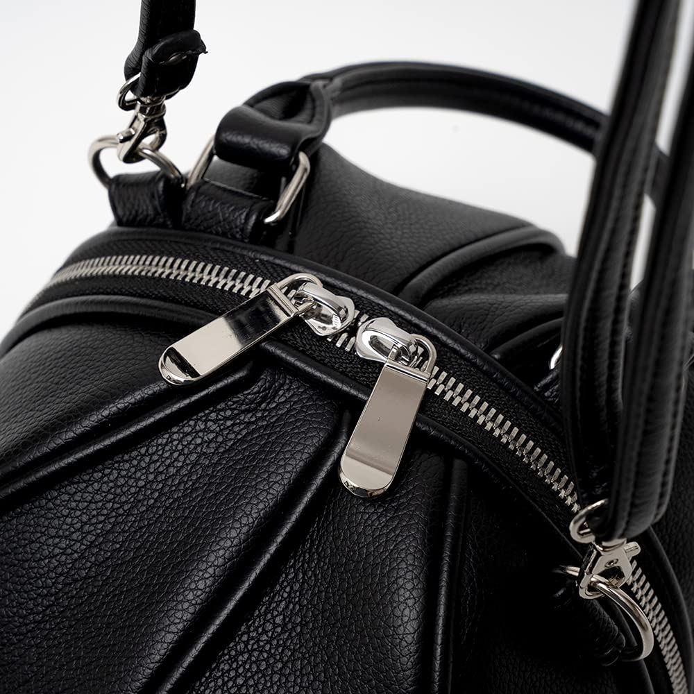 Emono MIKASASTAR Ball Bag, Shoulder Bag, Handbag, Women's, Casual, Sporty, Crossbody, Cute, Gift (Black)