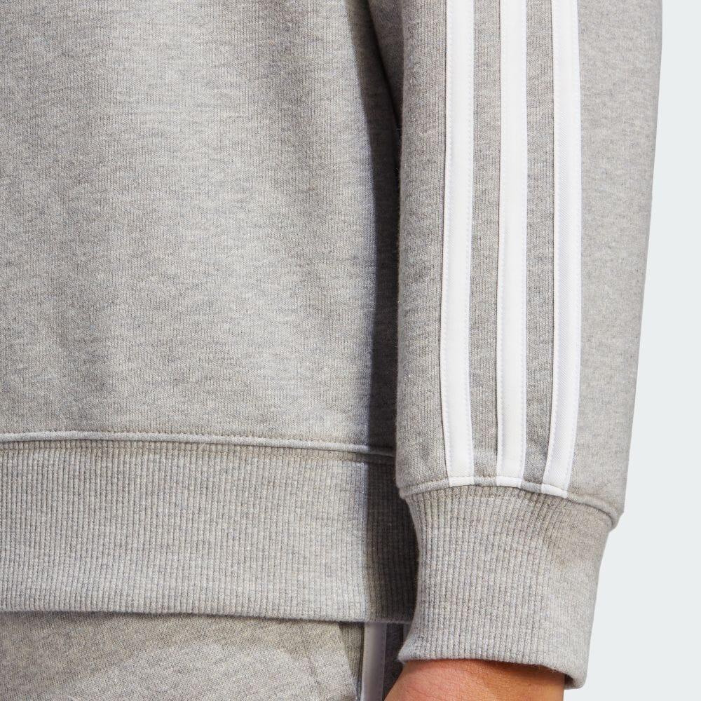 adidas Essential Three Stripes Pullover Sweatshirt Women Sweatshirt Gray IC9905