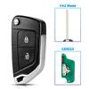 KEYYOU With Cutting Service For Citroen C4 C5 C6 C8 Xsara Picasso For Peugeot 107 207 307 308 Remote Car Key ASK/FSK 434Mhz ID46