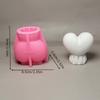 Cute Candle Mold,Love Balloon Silicone Mold for Candle Making Candle Mold for Diys Handmade Soap,Aromatherapys Candle