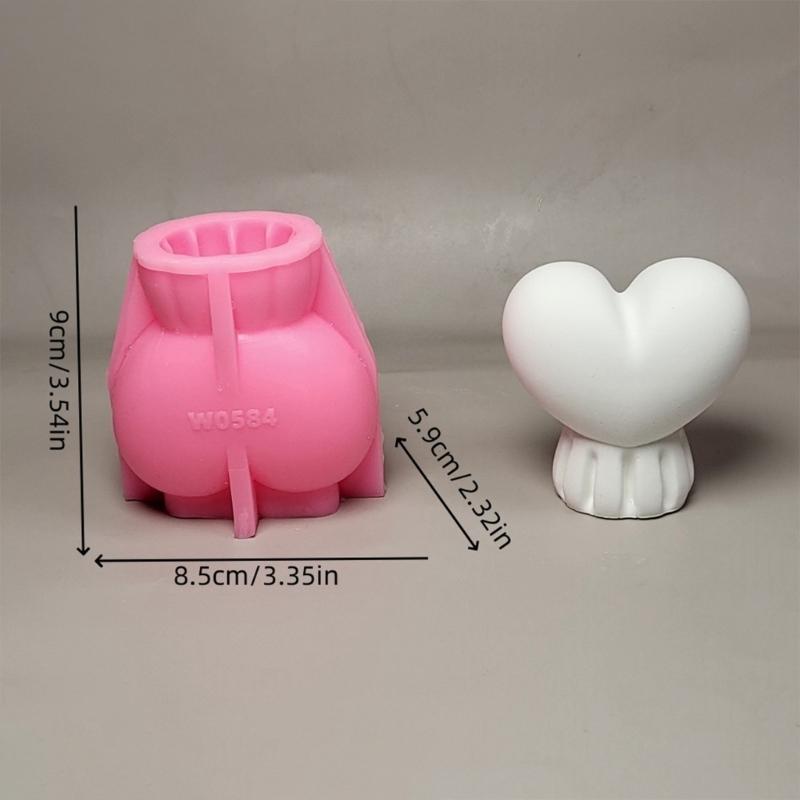 Cute Candle Mold,Love Balloon Silicone Mold for Candle Making Candle Mold for Diys Handmade Soap,Aromatherapys Candle