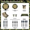 Camouflage Theme Disposable Party Tableware Set