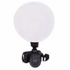 30cm 2 In 1 Portable Round On-camera Flash Diffuser Softbox Gray Card White Balance Speedlite Light Modifier