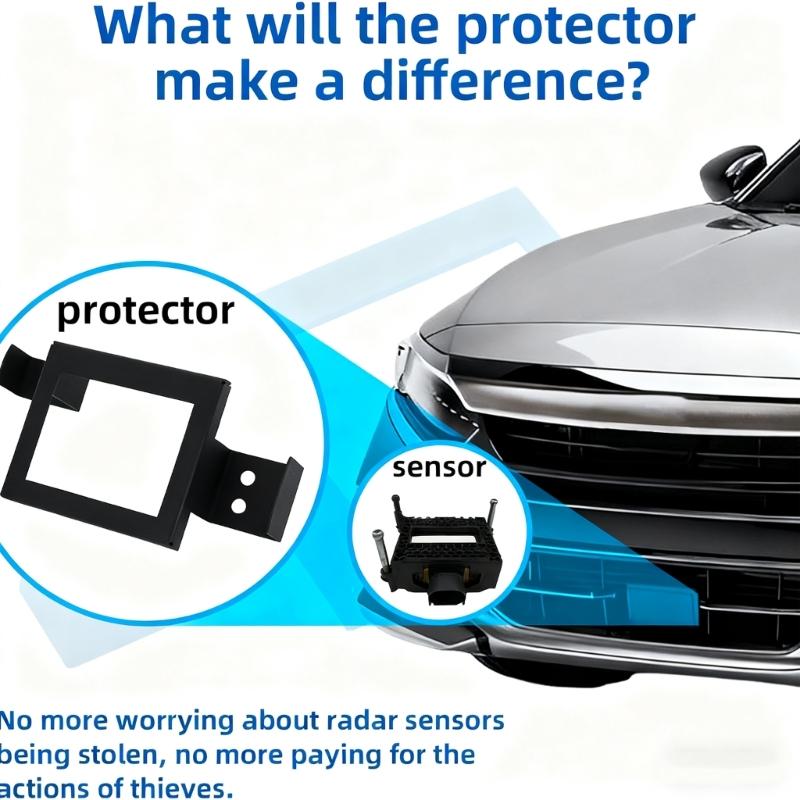 Radars Sensor Protector Cover Mounting Bracket For Sedan Vehicles Precisions All Weathers Metal Construction