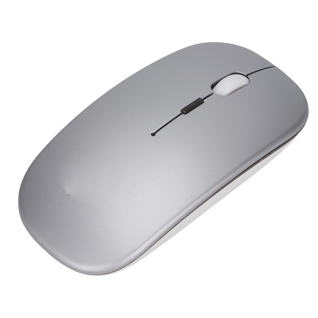 Wireless Optical Mouse 2.4GHz DPI Regulation Silent Switch Colorful Lights Office Light MouseSilver