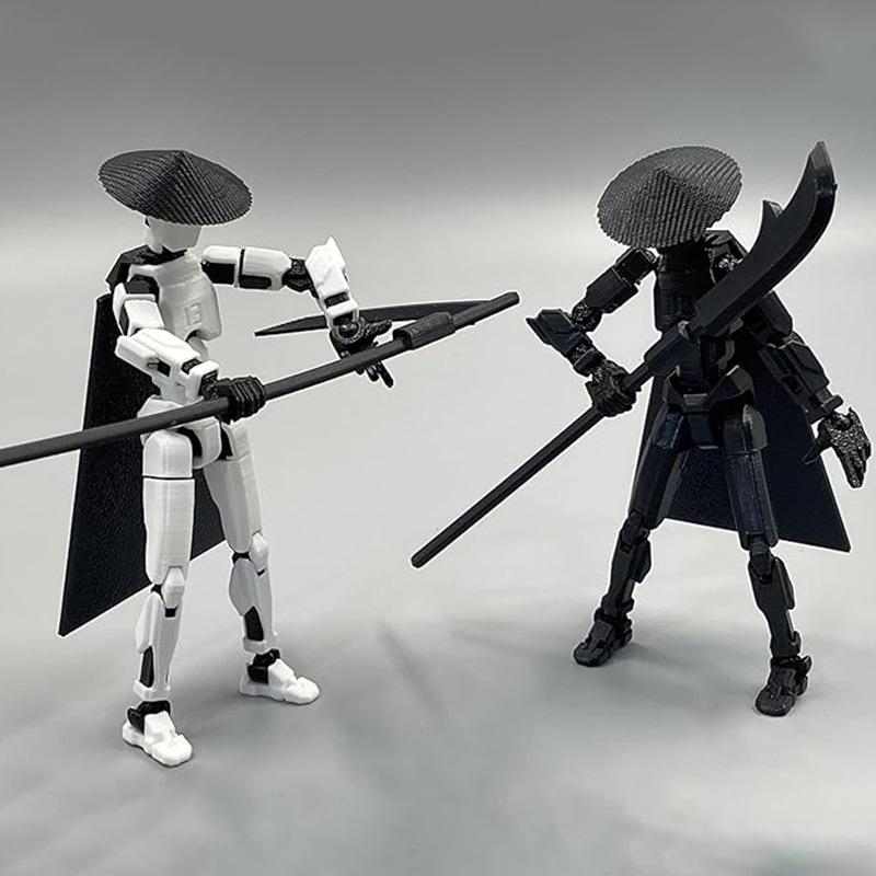 Articulated Figure Lucky Doll: Multi-jointed 3D-Printed Xia Ke Xing Series DIY Desktop Decoration