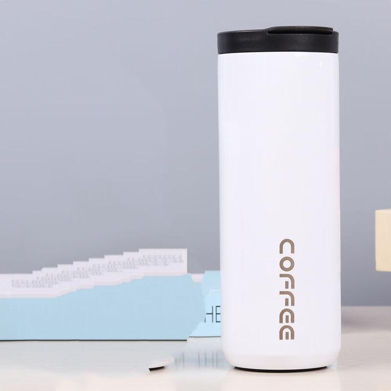 ZISIZ Double-Layer Insulated Portable Car Coffee Mug