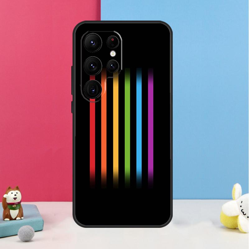 Heart Rainbow Gay Pride LGBT Case For Samsung Galaxy S24 S23 S22 Ultra S20 FE S21 FE Note 10 20 S8 S9 S10 Plus Coque