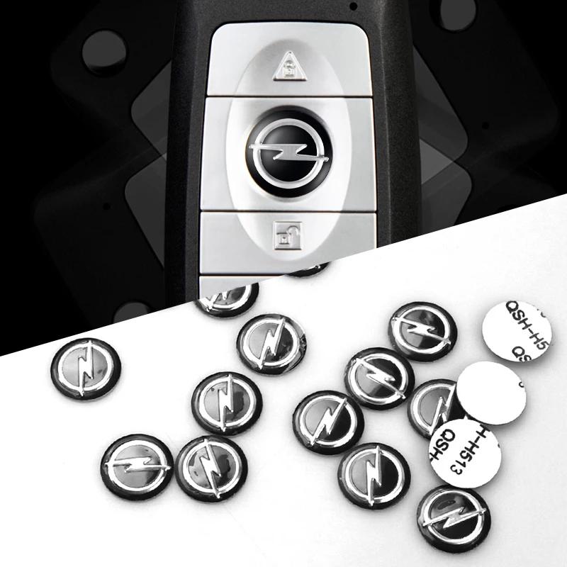 14mm Aluminum Car Remote Key Sticker Emblem Auto Accessories For Opel Astra J Insignia Astra G Corsa Zafira B Mokka Vivaro Hy4
