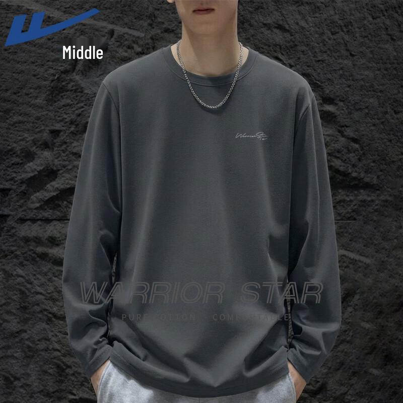 Warrior Unisex Pure Cotton Loose Fit Long Sleeve T-Shirt L