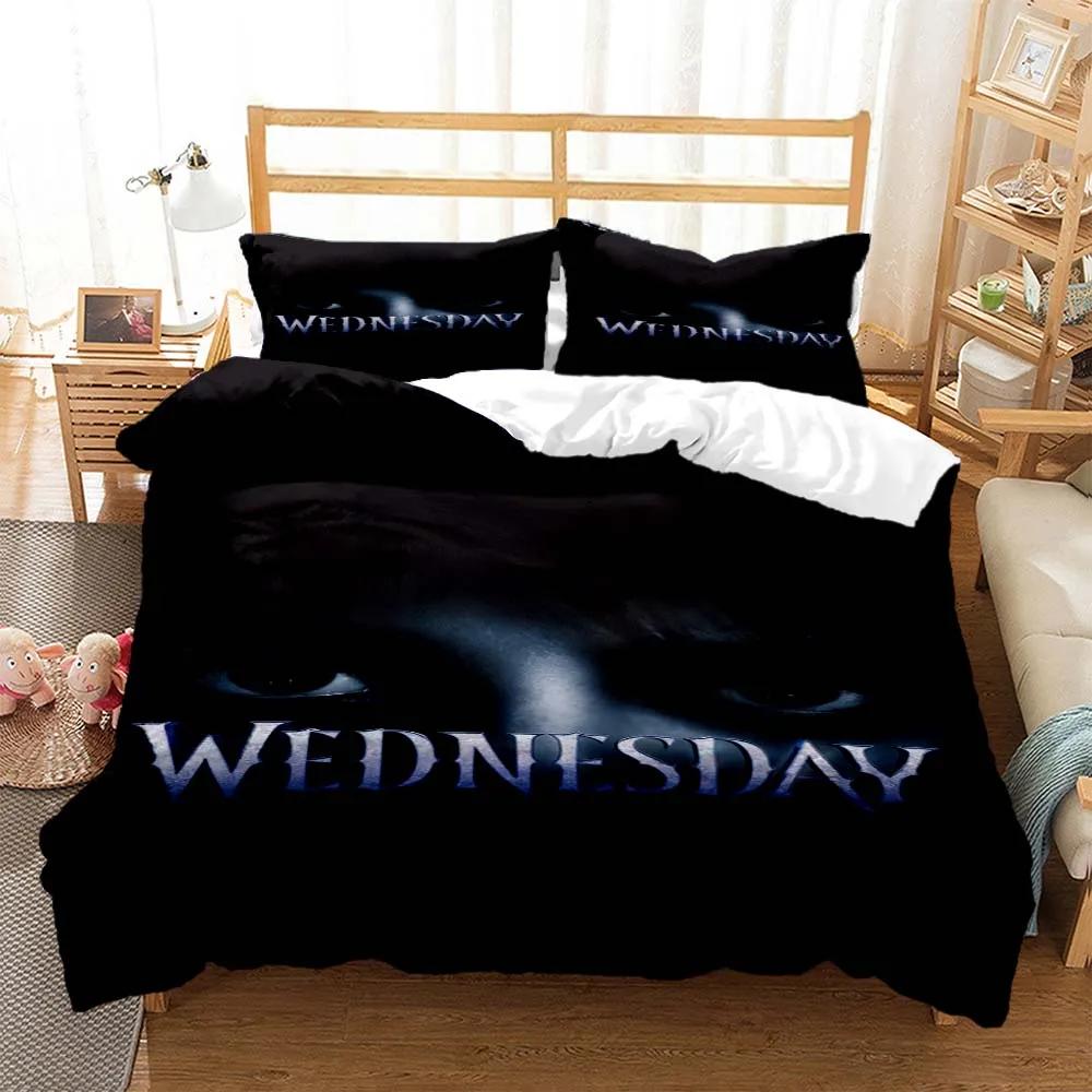 Wednes Day Addams American Dramas 3D Printed Bedding Queen Bedding Set Soft and Comfortable Customized King Size Bedding Set