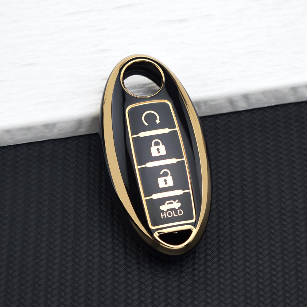 4 Buttons TPU Car Key Shell Case For NISSAN Maxima Altima Versa Sentra Sunny Sylphy Teana Qashqai X-Trail Juke Key Fob Cover Set