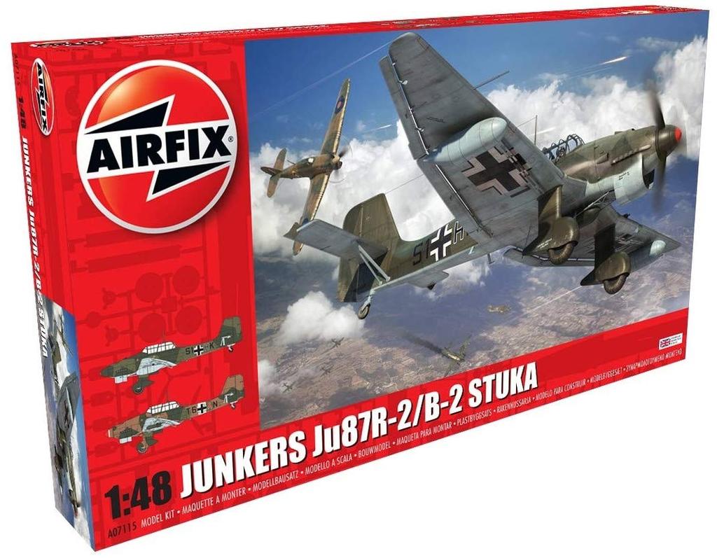Airfix 1/48 German Junkers Ju87B-2/R-2 Plastic Model Kit X7115