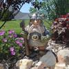 1pc Viking Gnome Dwarf Statue Resin Craft Garden Sculpture for Garden Yard Art  Outdoor Statue Yard Lawn Decoration