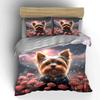 Romantic Dog Rose Set Multiple sizes kid's and adults' bedroom Exquisite 3PC bedding set, gift
