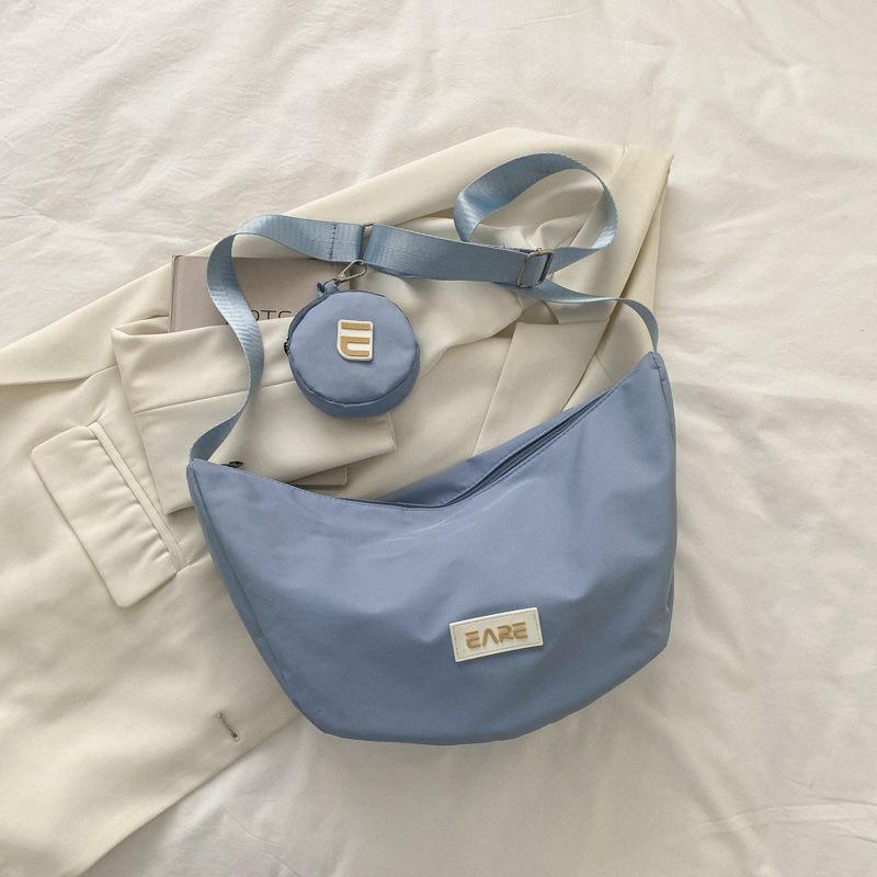 

Популярная в этом году модная повседневная сумка 2025 осень-зима новая маленькая свежая в иностранном стиле на плечо сумка-мессенджер нагрудная сумка женская сумка синий