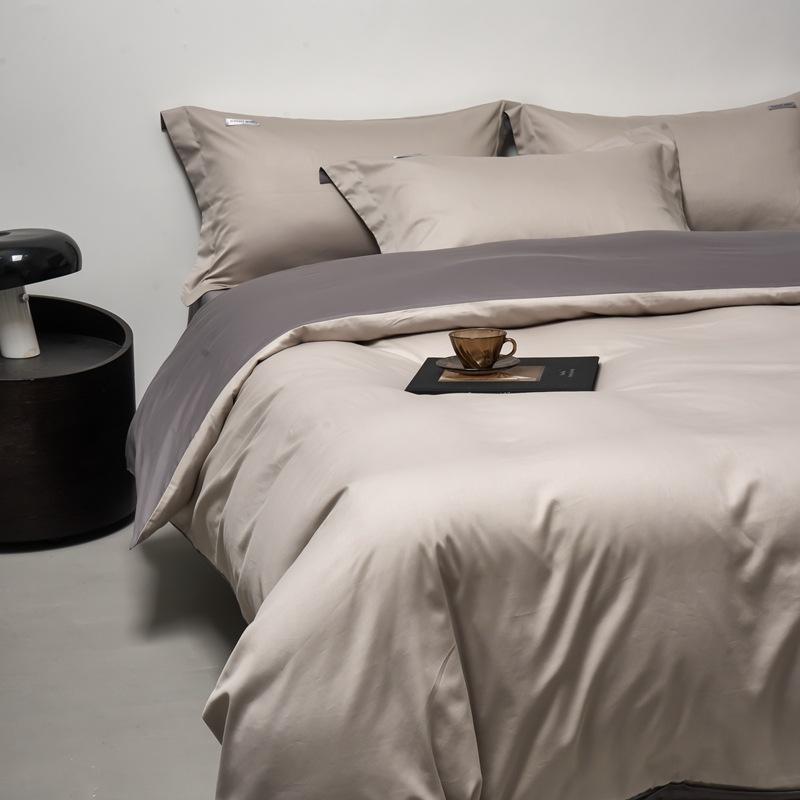 Light Luxury Long-Staple Cotton Bedding Sets Pure Cotton Embroidery Super Soft Bedclothes High Quality Comforter Set for Adults