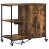 Cabinet with Charging Station Smoked Oak 76 x 41 x 72 cm