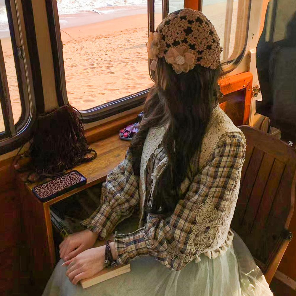 Hollowed Out Skullies Hat Hand-Made Fisherman Hat Casual Fashion Crocheted Hat  for Women