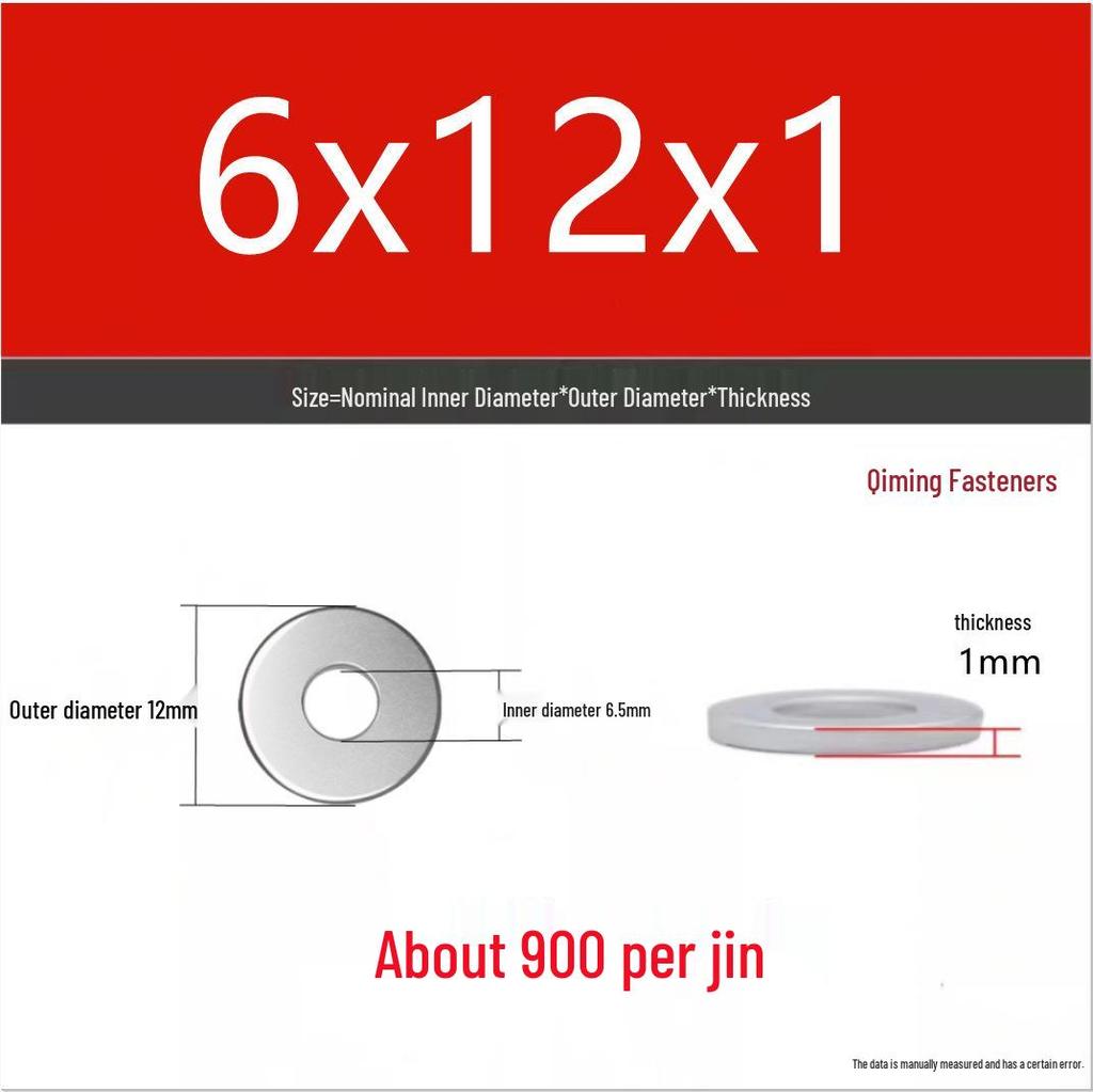 4.8 Grade Galvanized Iron Flat Washer M3-M40 Oversized Metal Screw Gasket Washer