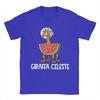 Italian Brainrot Characters Giraffa Celeste T-Shirts Men Cotton Tee Shirt Crew Neck Short Sleeve T Shirt Printed Clothes