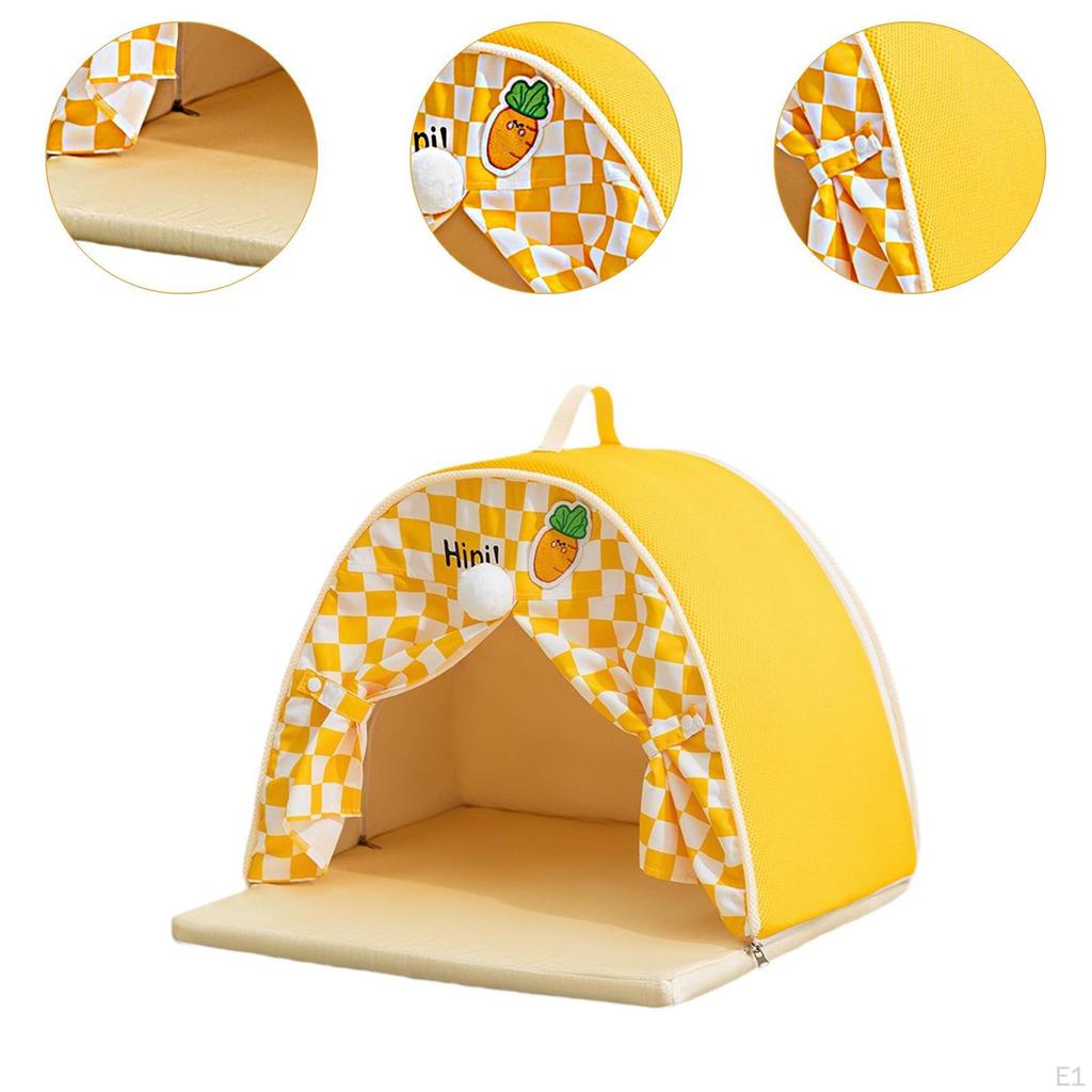 Pet Tent Cat Bed Spring and Summer Sofa Kittens Soft Indoor/Outdoor Puppy Cave Nest Kennel Cute