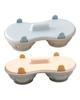 Microwave Double Egg Poacher Maker With Lid Detachable Drain Basket Heat Resistant Food Grade PP Poached Egg Cooker Steamer Kitchen Gadget
