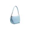 Coach Ella 25 Solid Color Silver Letter Logo Pebble Grain Leather Half Moon Crossbody Bag Women Bags Light-Blue CH196-SVQVE