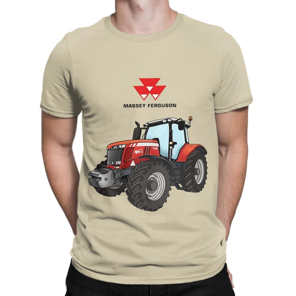 Trattore Massey Ferguson Trattore Rosso Grafica Novità 100% Cotone Maglietta Massey Ferguson Magliette Top Per Unisex