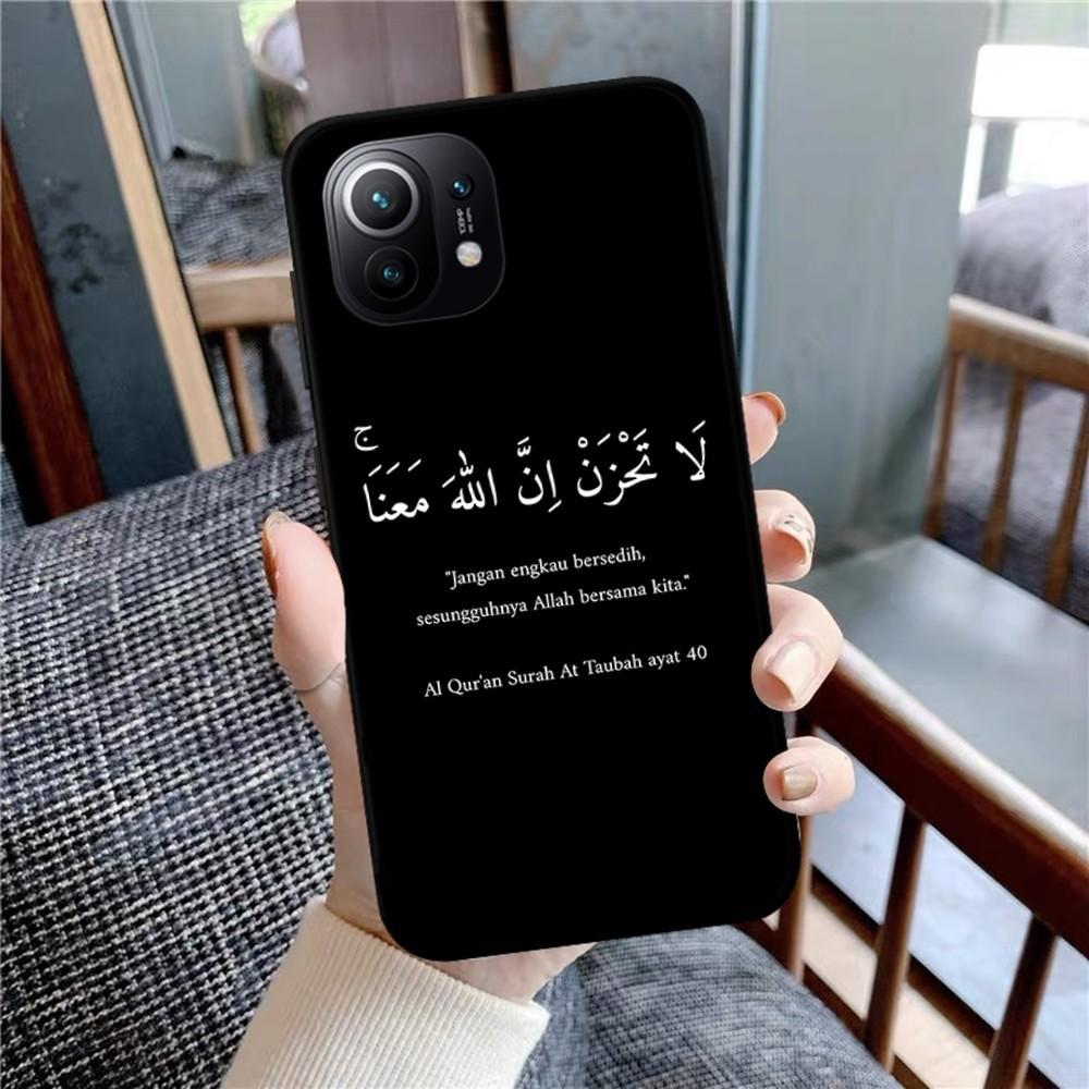 Arabic Quotes Words Phone Case For Xiaomi Mi 5X 8 9 10 11 12 Lite Pro 10T PocoX3pro PocoM3 Note 10 Pro Lite