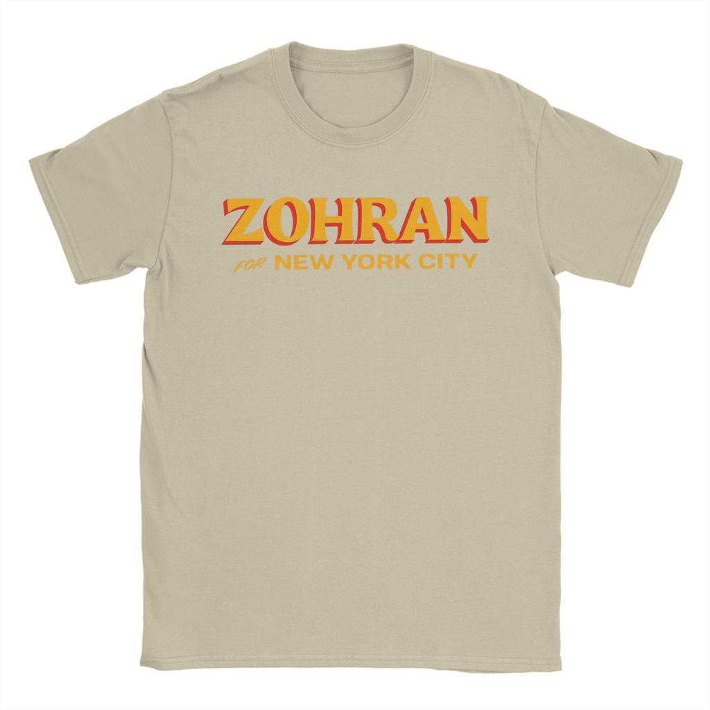 Einzigartige Zohran Mamdani für New York City T-Shirts Unisex Rundhals 100% Baumwolle T-Shirts Kurzarm-T-Shirts Bedruckte Kleidung